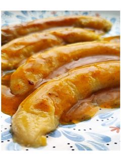 Una foto de Plátanos con salsa de naranja (sin azúcar)