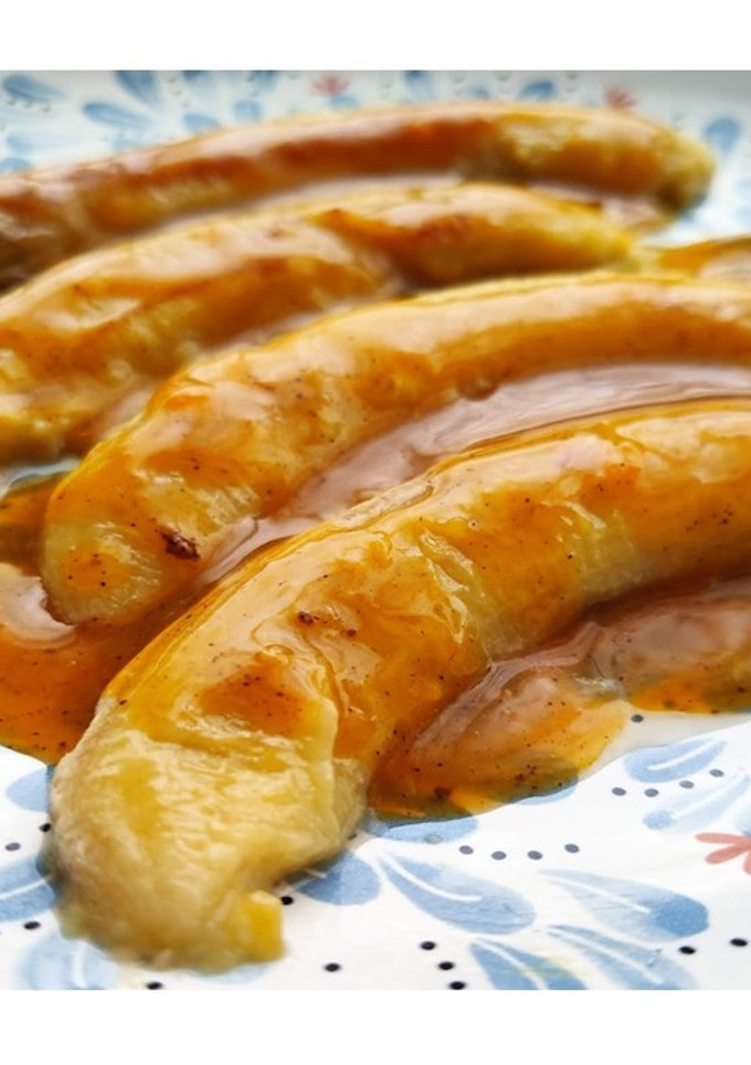 Una foto de Plátanos con salsa de naranja (sin azúcar)