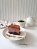 Ube Brownies Basque Burnt Cheesecake