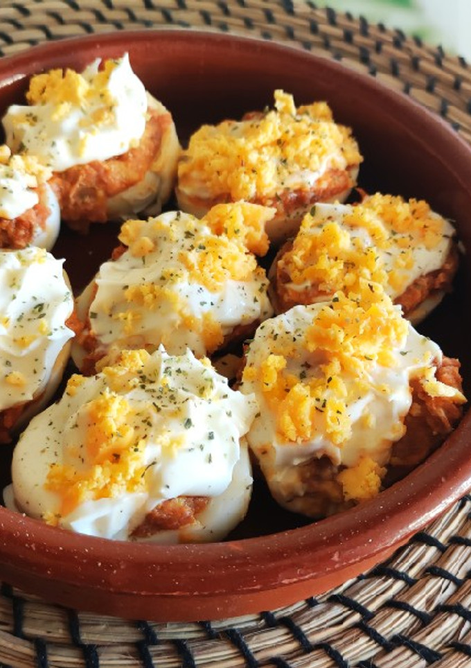 Una foto de Huevos rellenos súper rápidos
