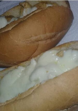 A picture of French bread sandwich.