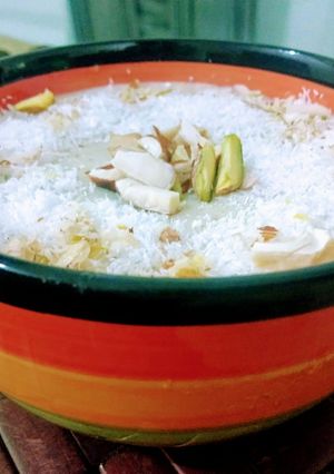 A picture of Rice Pudding (Instant Badam Firni).