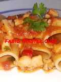 Paccheri con Filetti di Cernia e Pachino