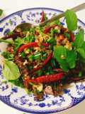 ลาบคั่ว​เป็ดย่าง2ภาค