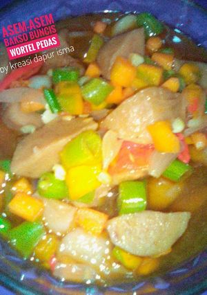Foto resep Asem - asem Bakso Buncis Wortel