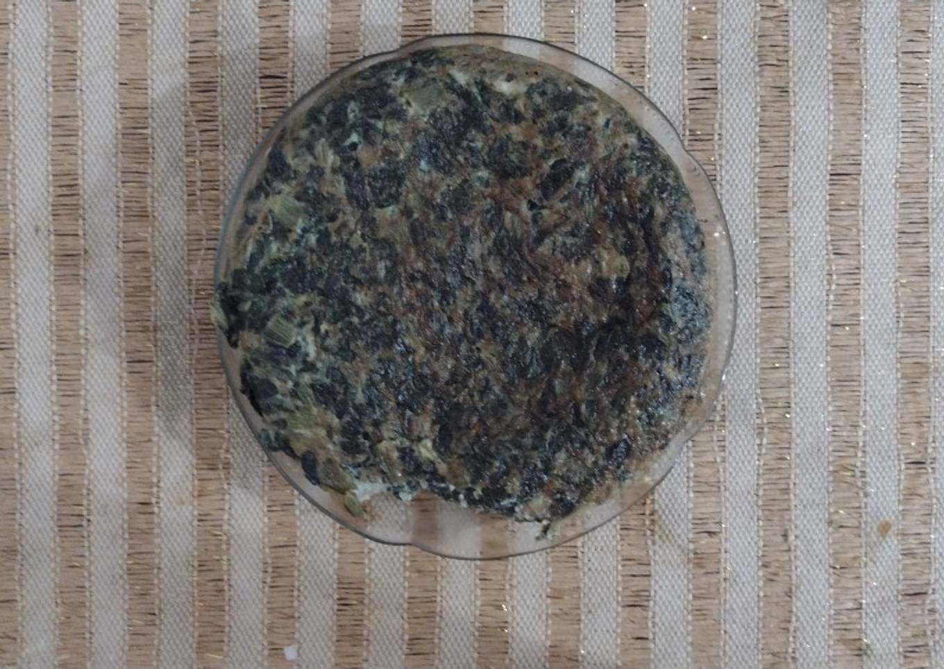 Tortilla de acelgas, sin harina