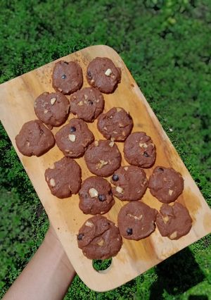 Foto resep Cookies Coklat Kacang Mede