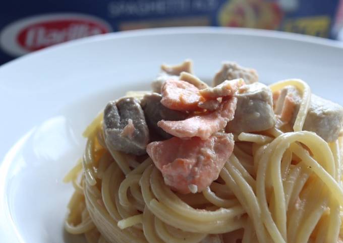 Recipe of Any-night-of-the-week Seafood Carbonara (Carbonara di mare)