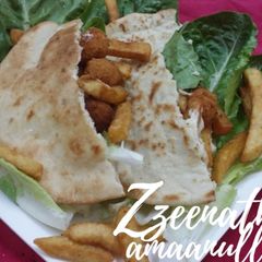 A picture of Chicken Popcorn Shawarma.