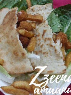 A picture of Chicken Popcorn Shawarma.