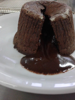 Una foto de Volcán de chocolate