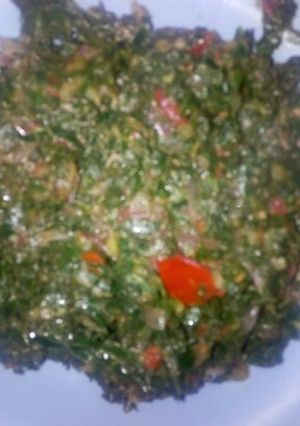 A picture of Stewed Kale/Sukuma Wiki.