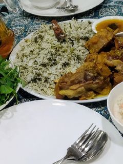 عکسی از دستور شوید پلو گوشت