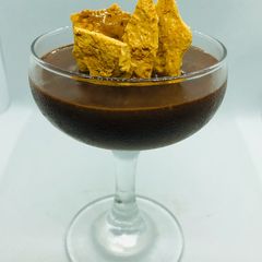 A picture of Hokey Pokey Chocolate Mousse.