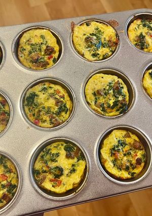 A picture of High-Protein Turkey Sausage Egg Muffins.
