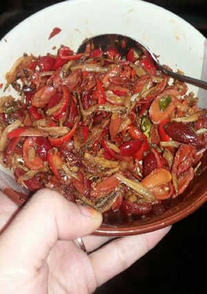 Foto resep Ikan Teri kulit melinjo