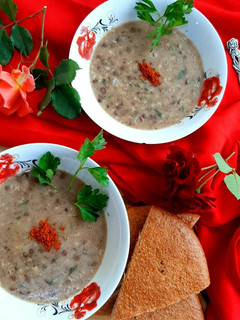 صورة لوصفة شوربة عدس اسود
