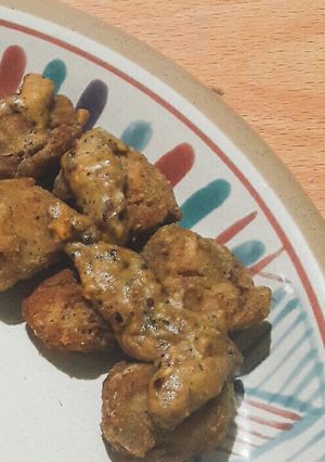Foto resep Ayam Goreng Salted Egg Vegetarian (Proteina)