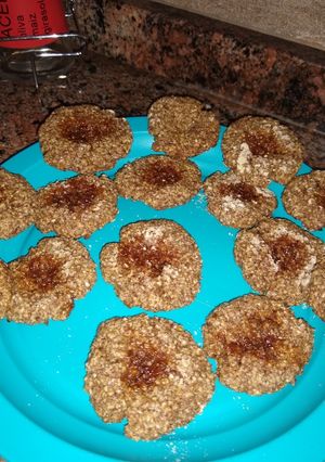 Una foto de Galletas de lino y salvado de avena