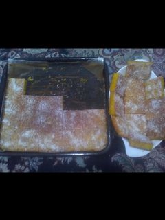 عکسی از دستور کیک شربتی یا کیک باقلوا😋