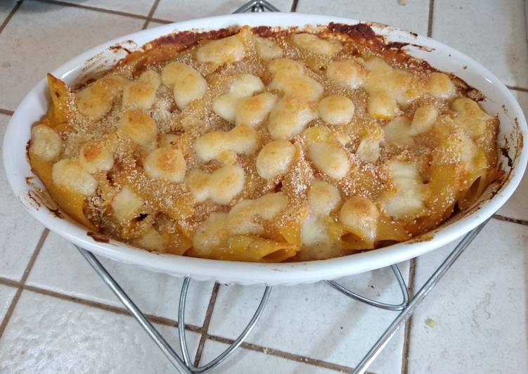 Penne zucca e provolone