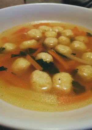 Sajtgombóc leves recept fotója