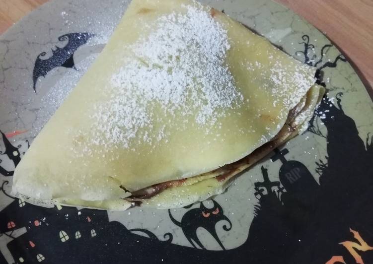 Crepas de nutella con plátano