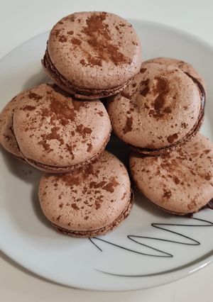 Une photo de Les macarons au chocolat