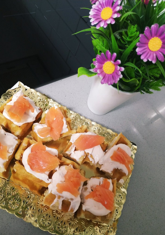 Una foto de Mini bocaditos de crema de queso y salmón