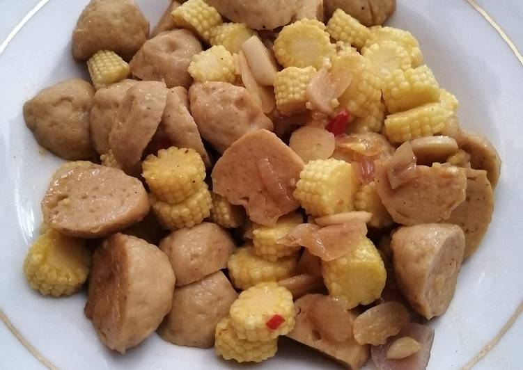 Resep Oseng putren bakso yang mudah