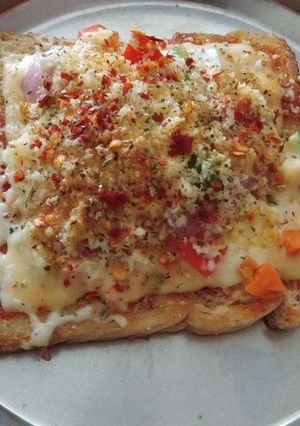 A picture of Bread pizza.