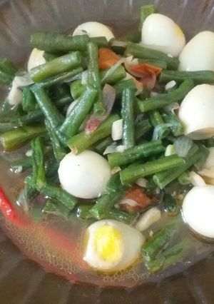 Foto resep Oseng kacang panjang telur puyuh