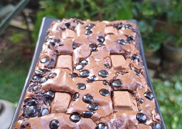Langkah Mudah untuk Menyiapkan Brownies Panggang Shiny Crust, mudah dan enak Anti Gagal