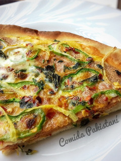 Una foto de Pizza sin queso