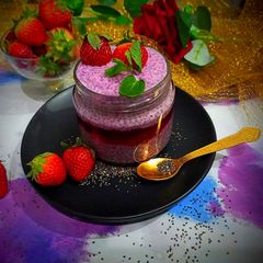 A picture of Strawberry chia pudding.