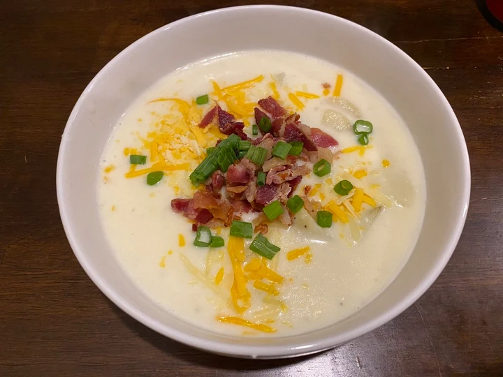 Easy Ways Make Recipes Loaded Baked Potato soup the Can Spoil the Tongue Really Delicious.