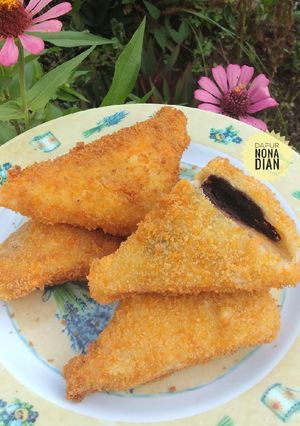 Foto resep Roti tawar isi coklat 🍌