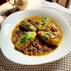 A picture of Shahi Stuffed Parwal.