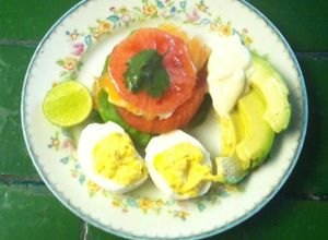Una foto de Mil hojas con salmón