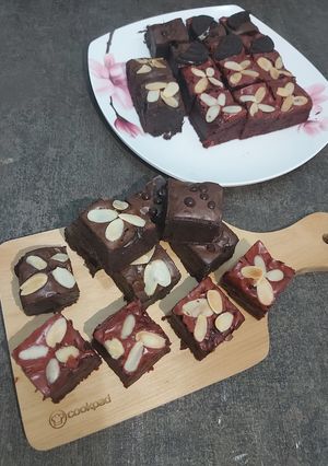Foto resep Fudgy Brownies Sekat 3 telur