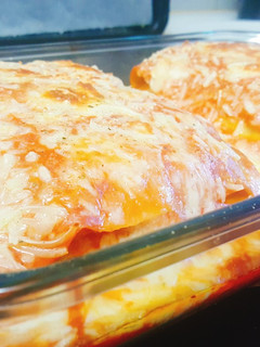 Una foto de Lasaña con relleno de musaka griega (vegetariano)