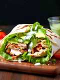 Wrap Fit de Frango e Legumes