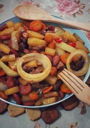 Foto resep Tumis daging sosis dan sayuran
