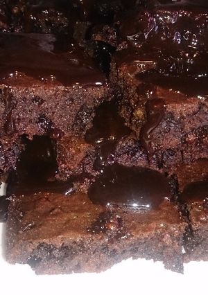 Una foto de Brownie de caramelo