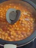 Garbanzos con chistorra o choricito