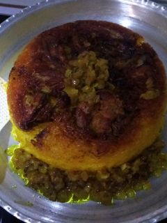 عکسی از دستور ته انداز مرغ به سبک من