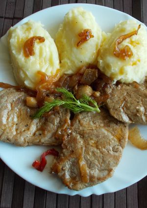 Hagymás rostélyos szűzérme recept fotója
