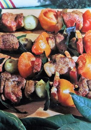 Una foto de Brochetas estivales