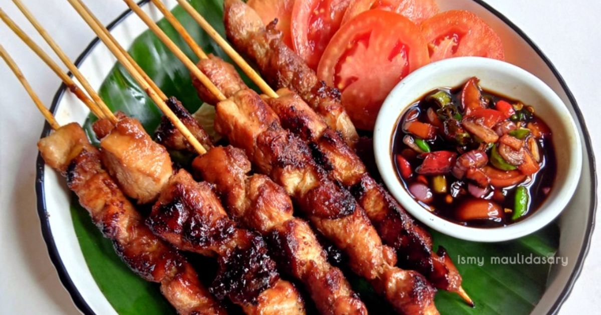 Sate Ayam (simple dengan teflon)