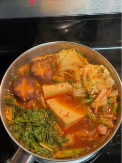 A picture of Japanese Spicy Hot Pot Base (Akakara nabe inspired).